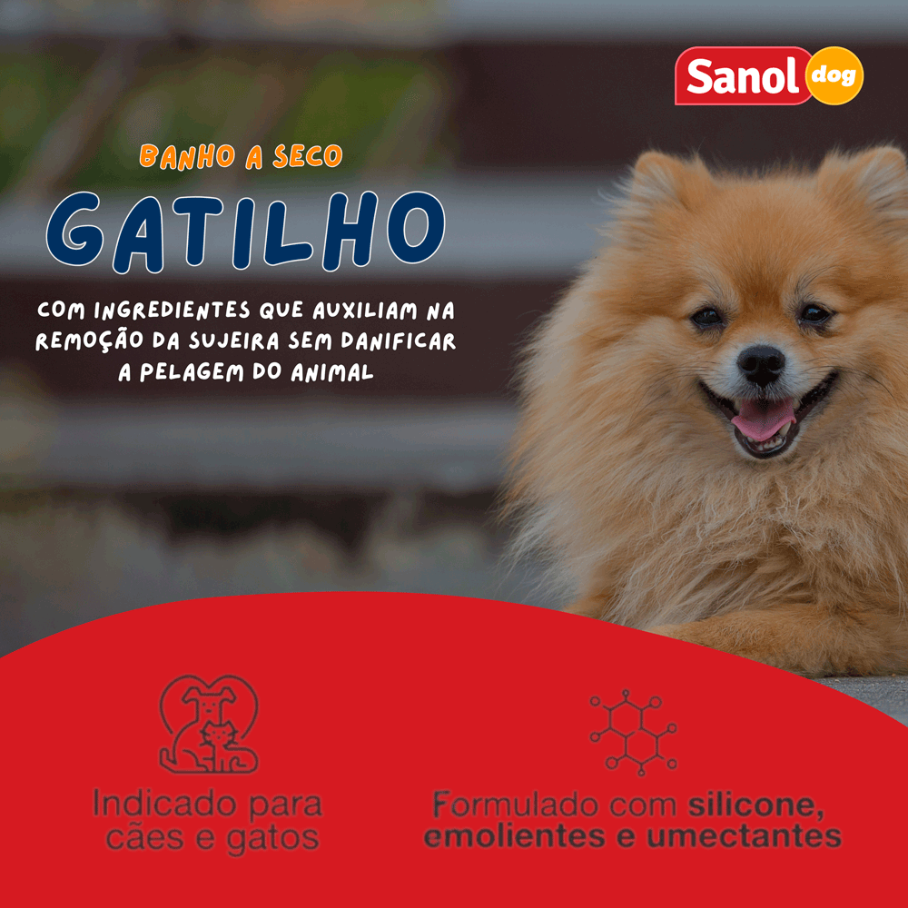 Banho a Seco Sanol para Cães e Gatos - Imagem 7