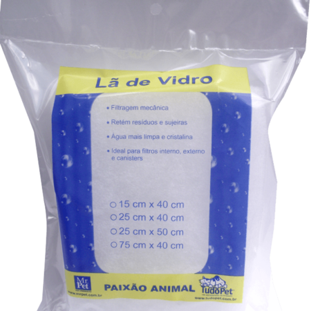 Lã de Vidro para Filtro de Aquário TudoPet