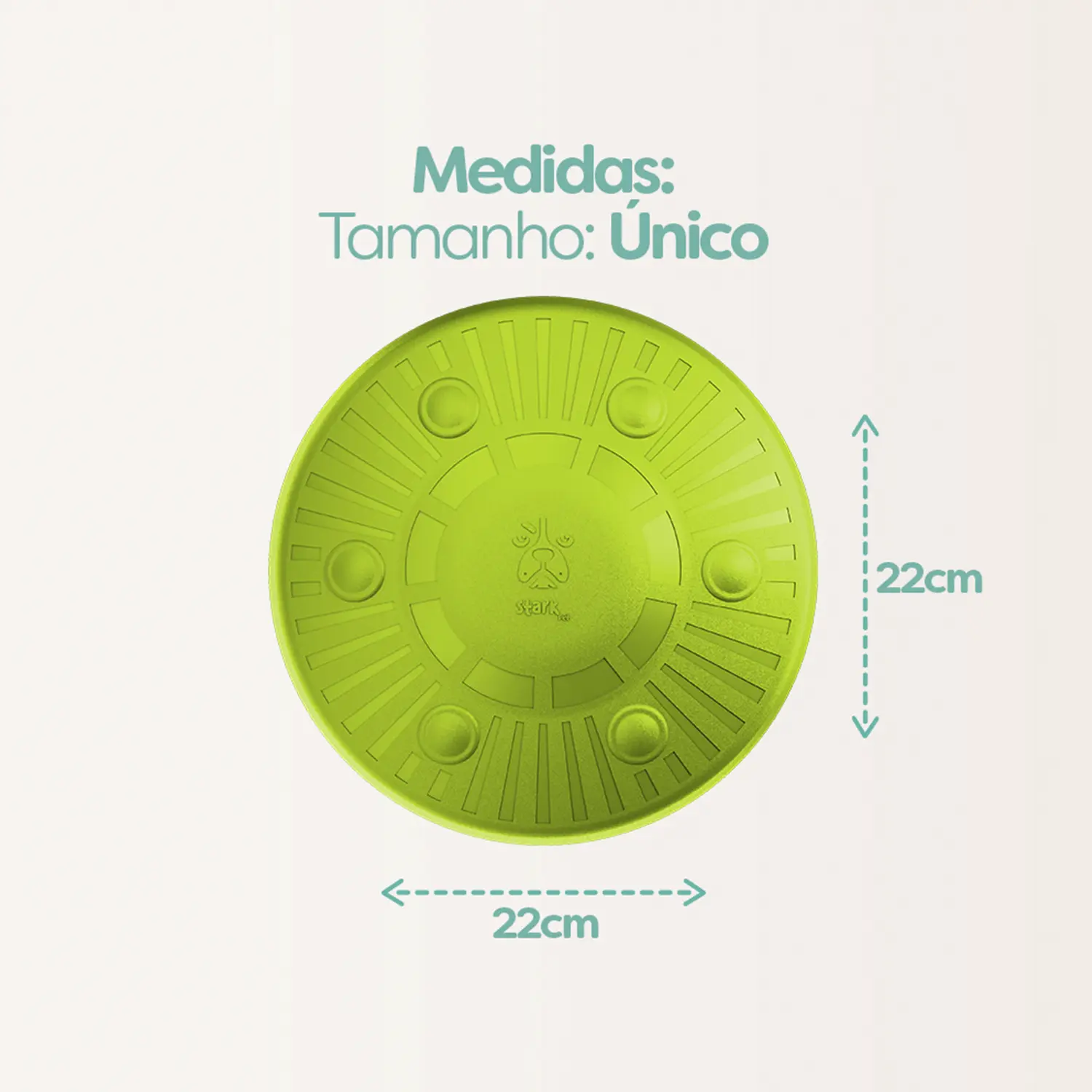 Brinquedo Fresbee Disco Voador Stark Pet Verde - Imagem 7