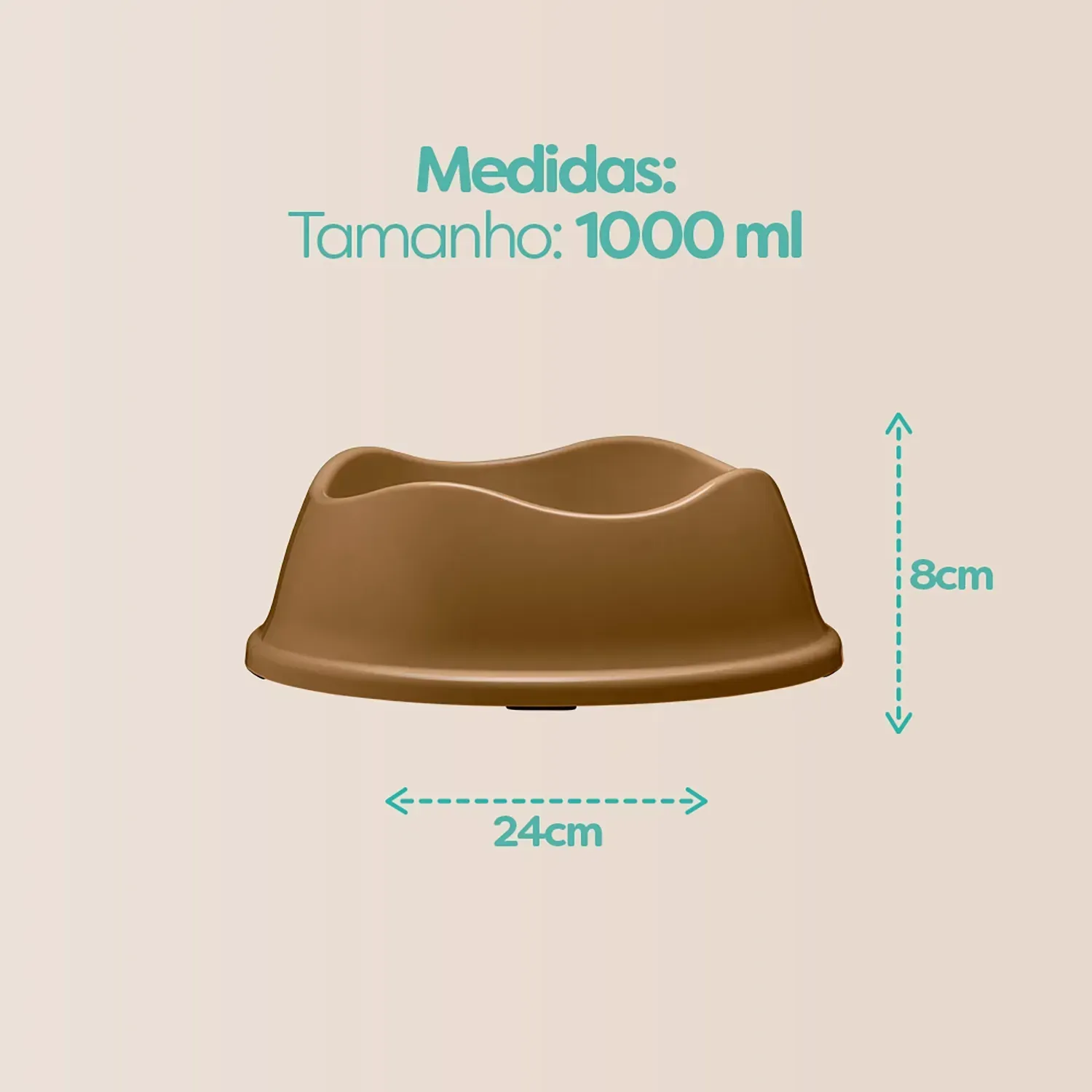 Comedouro Bowl Antiderrapante Stark Pet Bege - Imagem 19