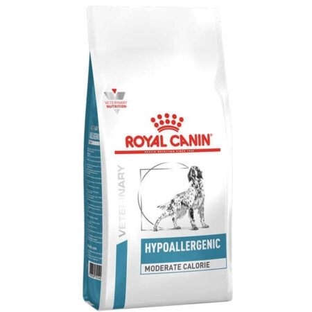 Ração Royal Canin Hypoallergenic Moderate Calorie Cães Adultos