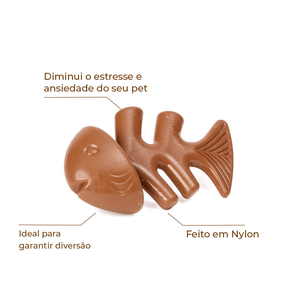 Brinquedo Mordedor Peixe Nylon Flicks - Imagem 2