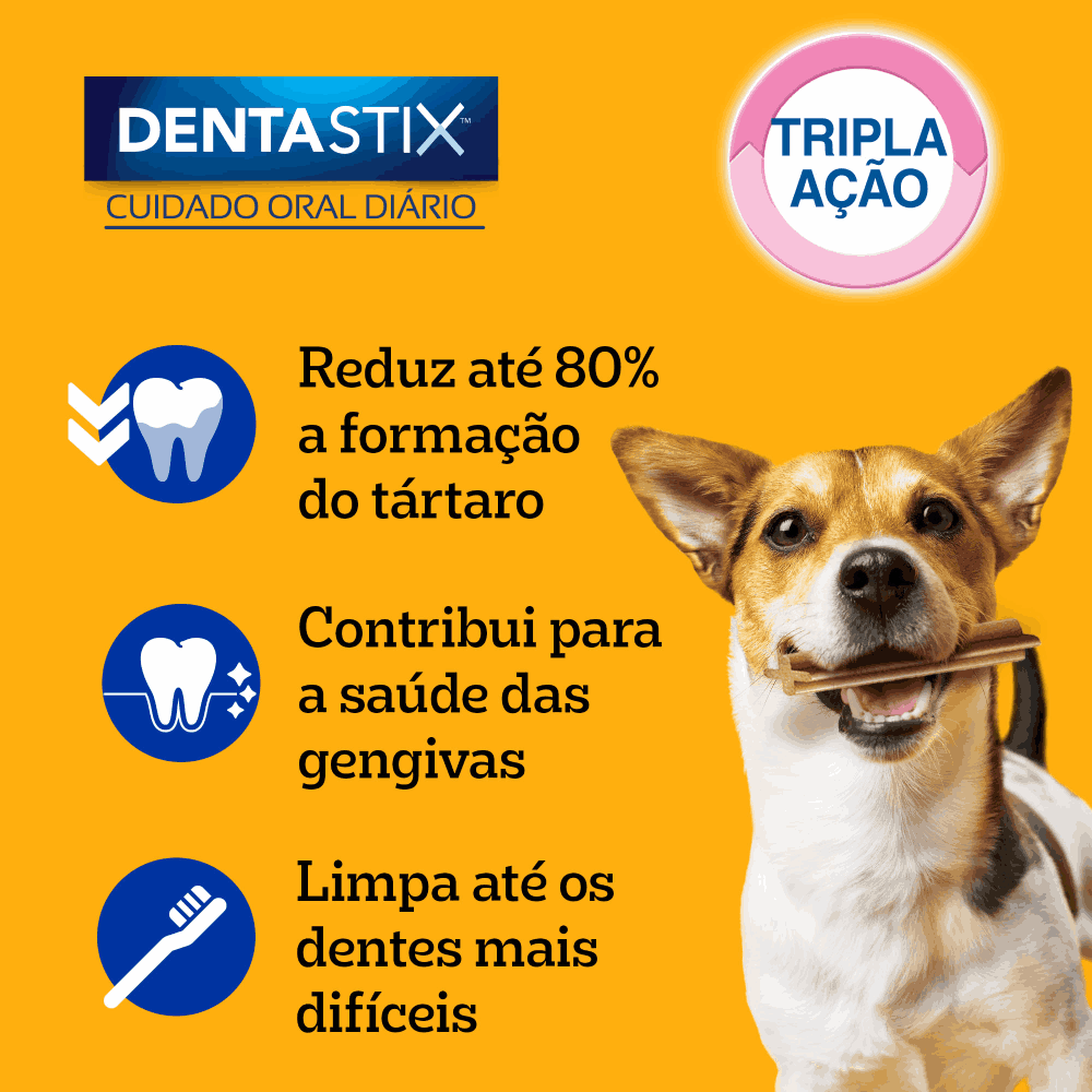 Petisco Pedigree Dentastix Cuidado Oral Cães Adultos Raças Pequenas - Imagem 15