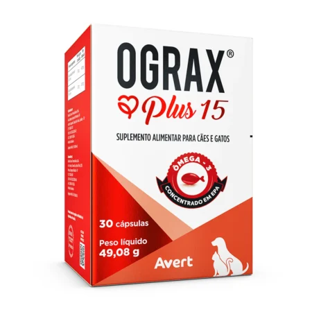 Ograx Plus 15 para Cães e Gatos Avert