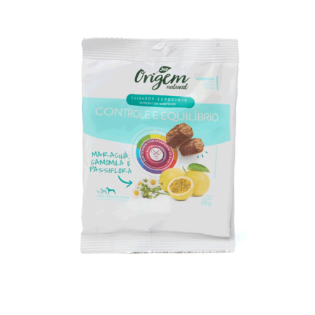 Petisco para Cães Origem Natural Cuidados Especiais Controle e Equilíbrio