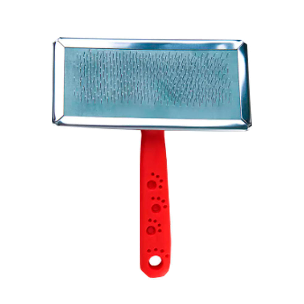 Rasqueadeira Aço Cabo de Plástico Vermelho HomePet - Imagem 3