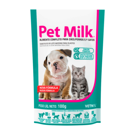 Pet Milk Vetnil – Leite Substituto para Filhotes de Cães e Gatos