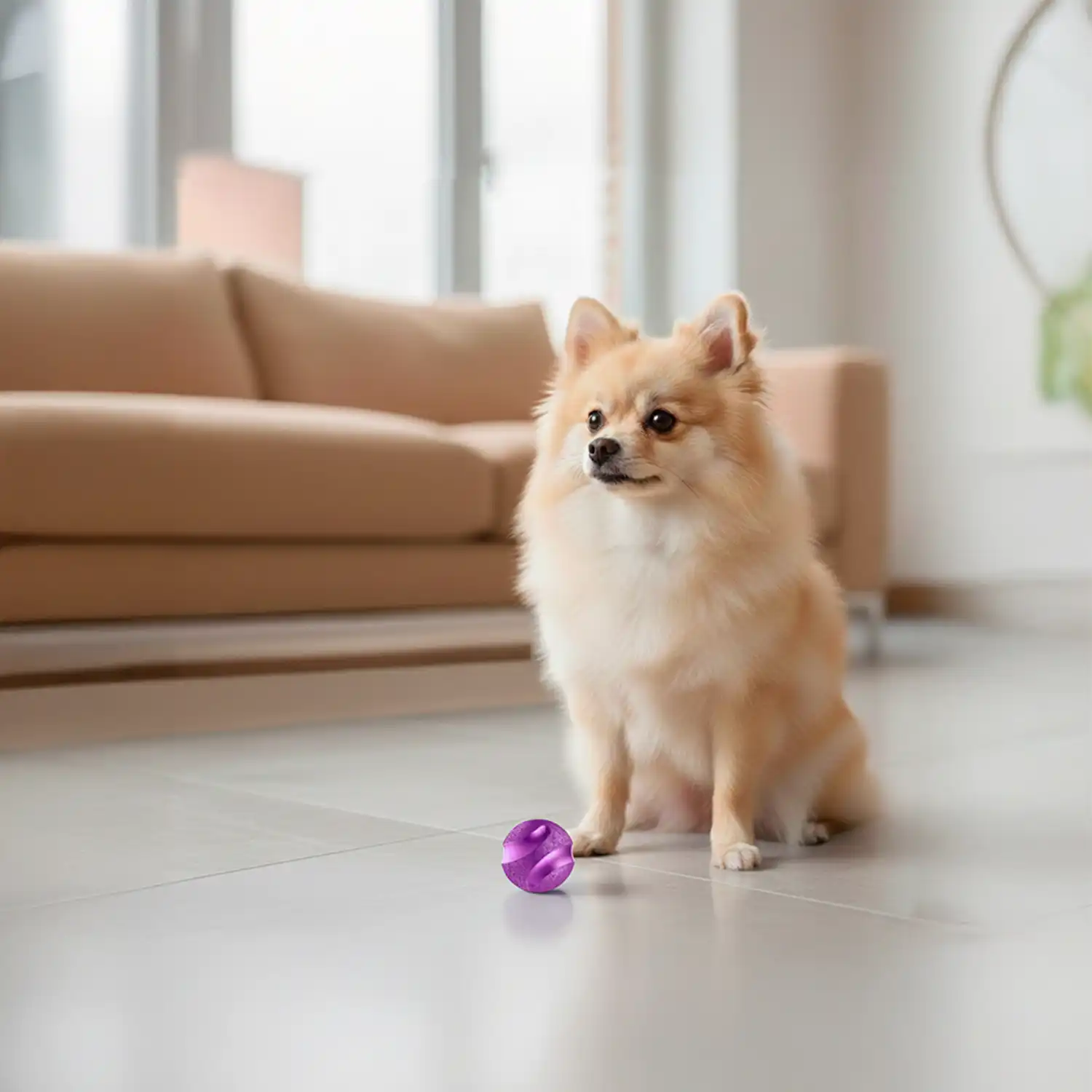 Brinquedo Bola Maciça Slim Ball Stark Pet Roxo - Imagem 7