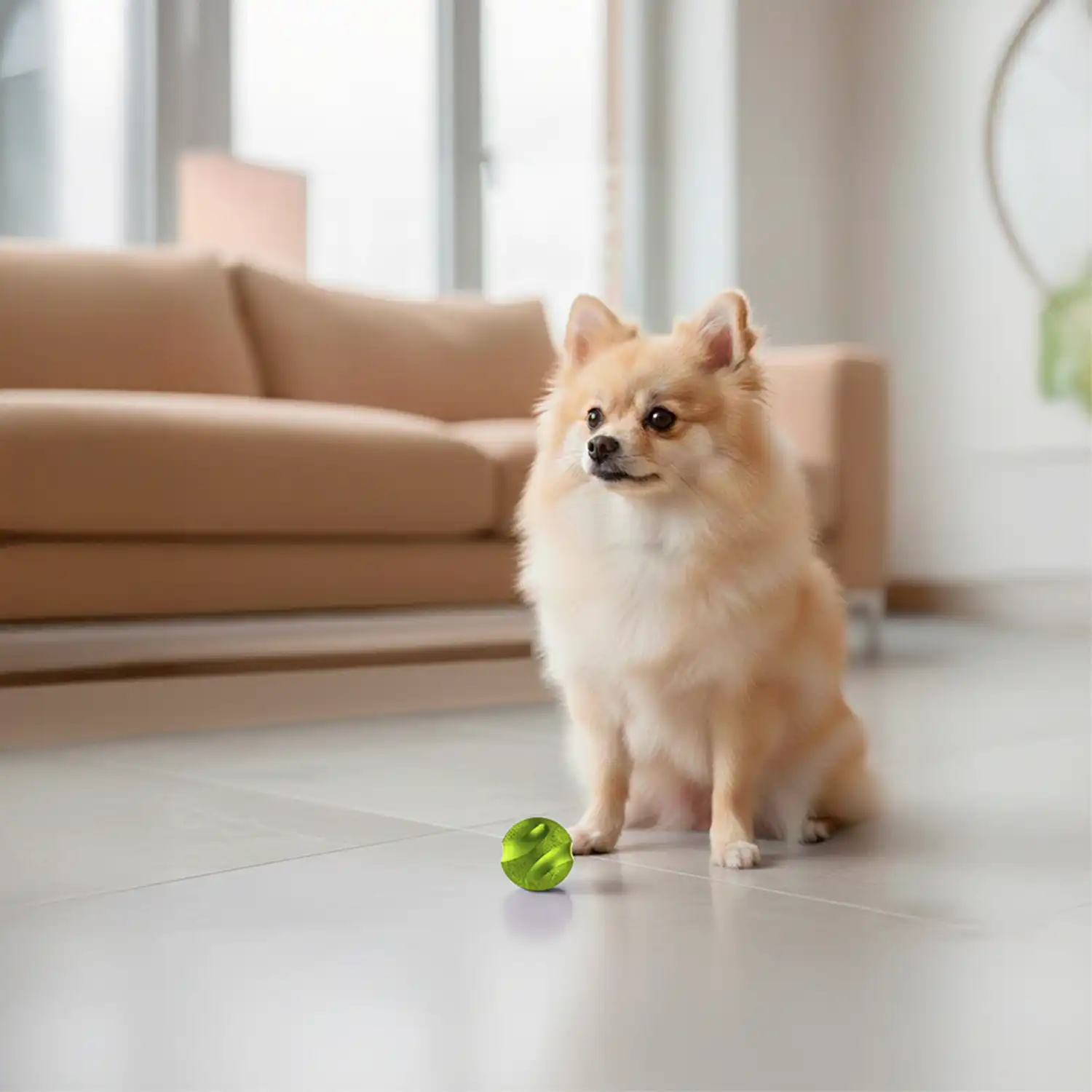 Brinquedo Bola Maciça Slim Ball Stark Pet Verde - Imagem 6