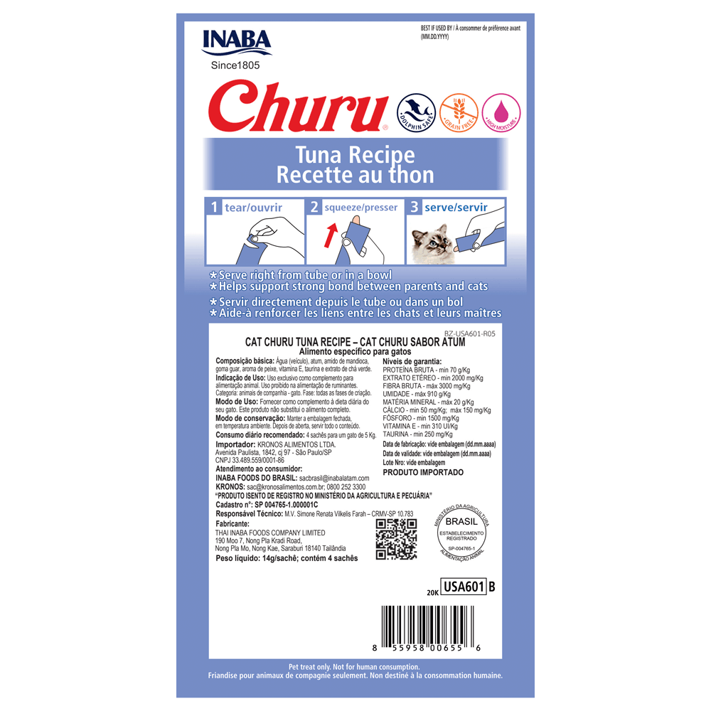 Petisco Churu Cremoso Atum para Gatos - Imagem 2