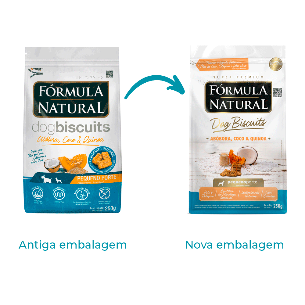Petisco Fórmula Natural Dog Biscuits Abóbora Cães Adultos Pequeno Porte - Imagem 2