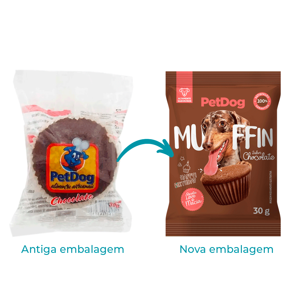 Petisco Muffin de Chocolate Pet Dog - Imagem 2