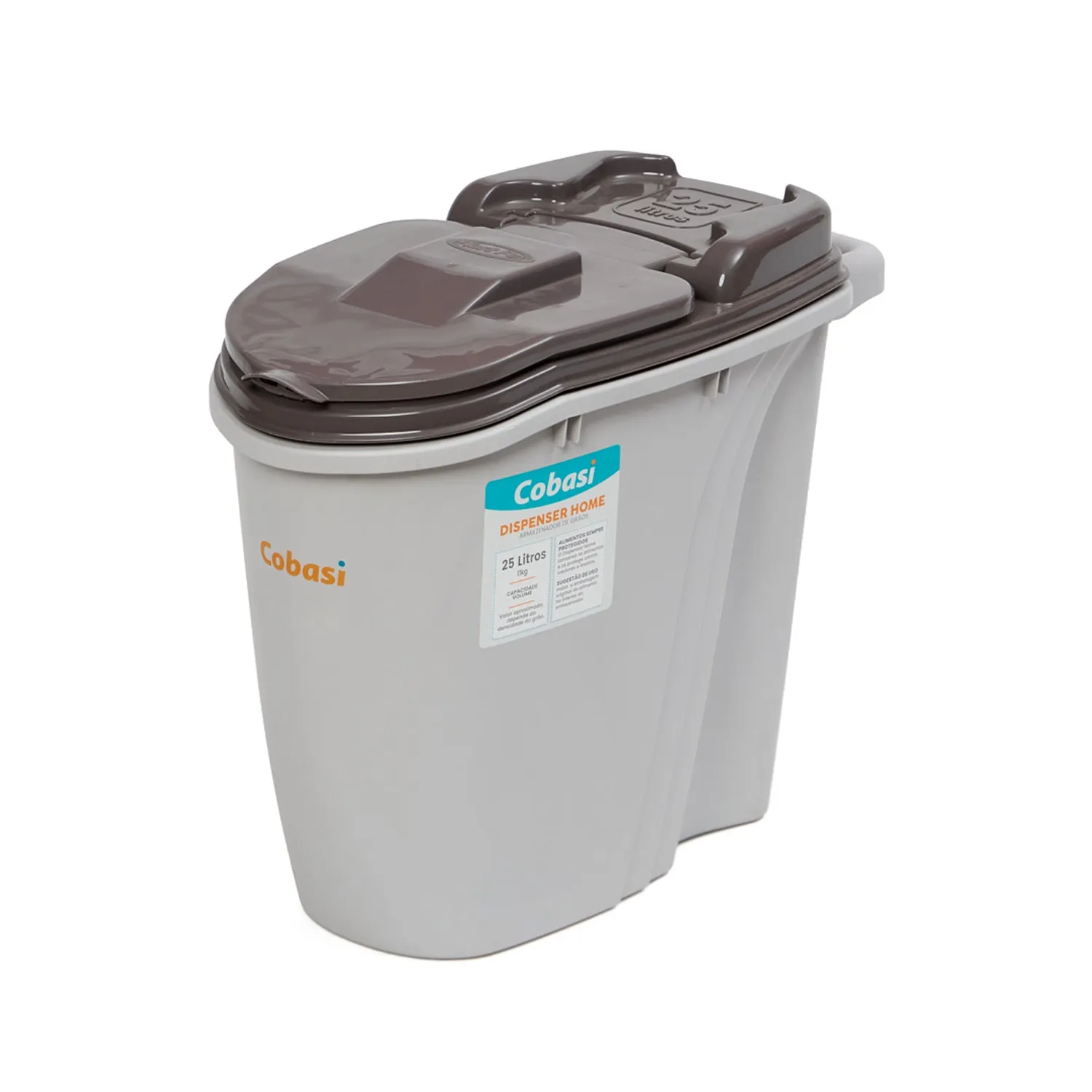 Porta-ração Dispenser Home Plast Pet Cinza - Imagem 13