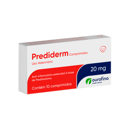 Prediderm 20mg Anti-inflamatório para Cães