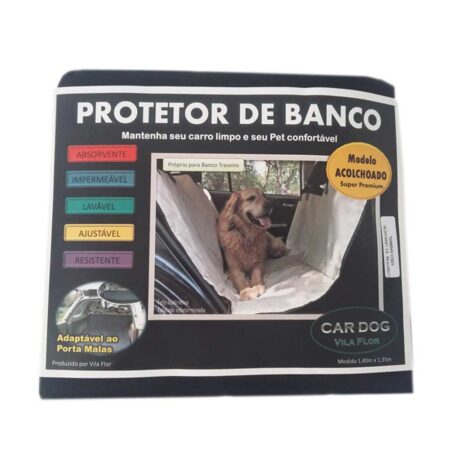 Capa para Banco de Carro Super Premium Preta Vila Flor