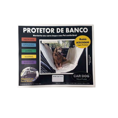 Capa para Banco de Carro Super Premium Xadrez Vila Flor
