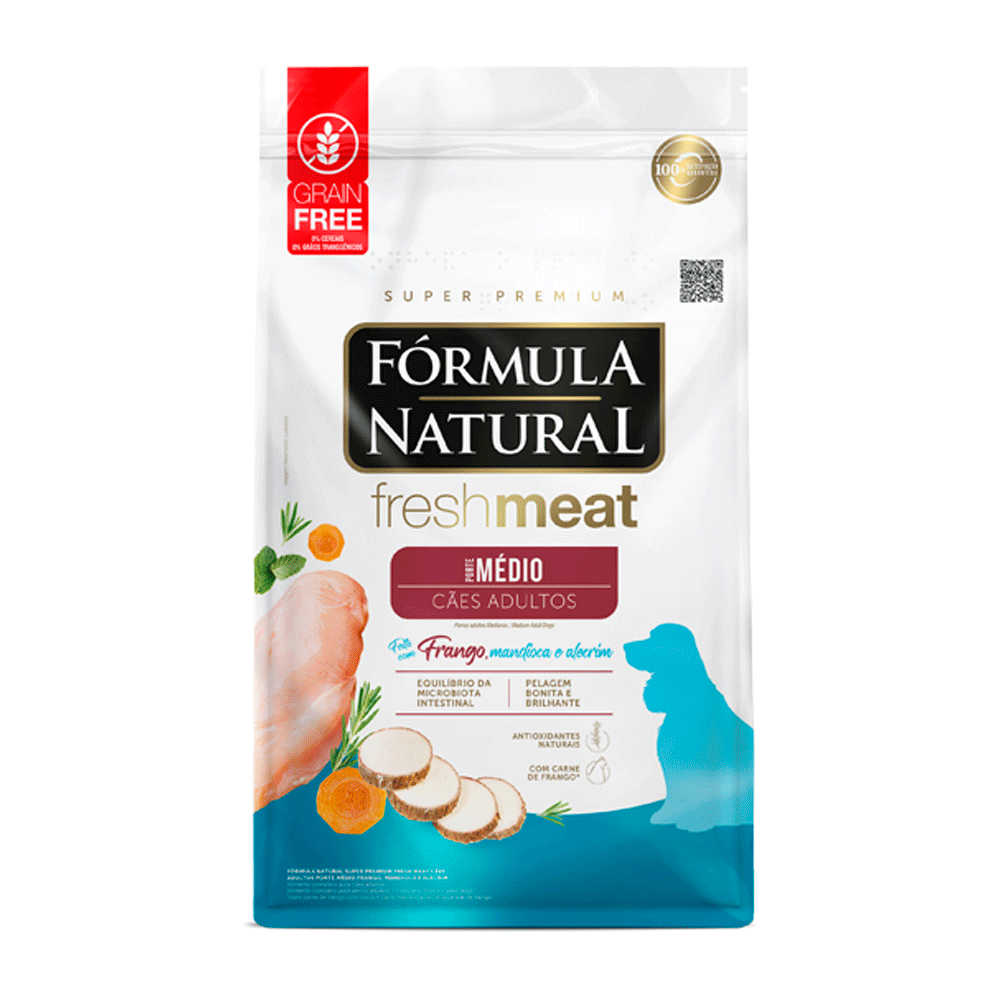 Ração Fórmula Natural Fresh Meat Cães Adultos Médio Frango - Imagem 4