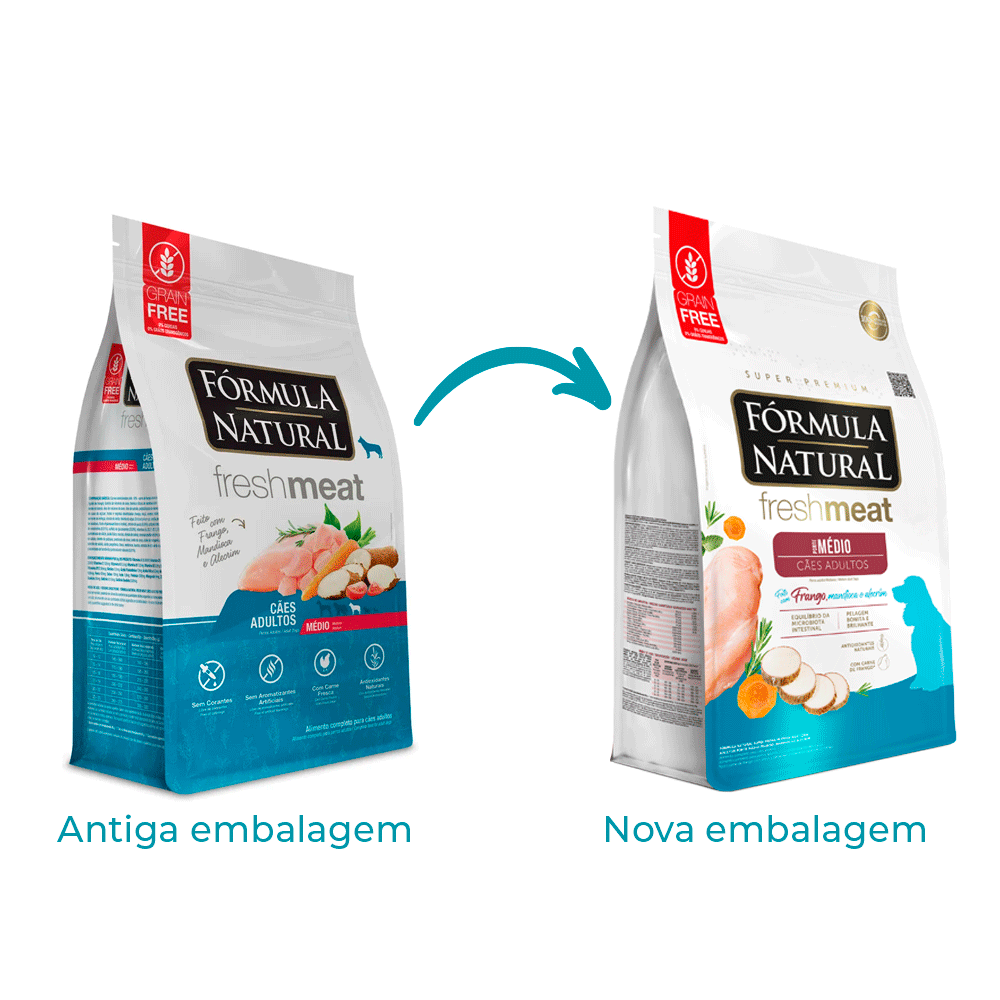 Ração Fórmula Natural Fresh Meat Cães Adultos Médio Frango - Imagem 2