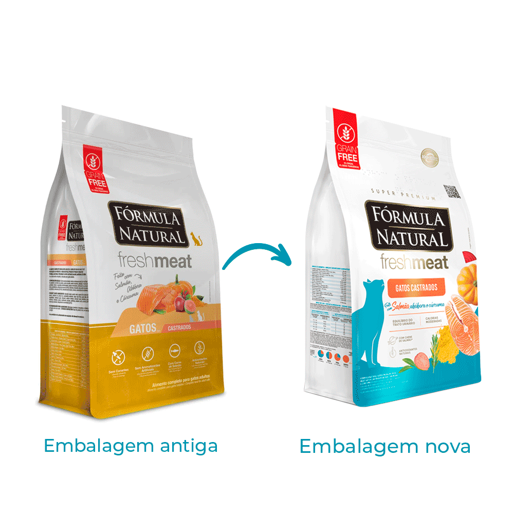 Ração Fórmula Natural Fresh Meat Gatos Castrados Salmão - Imagem 6