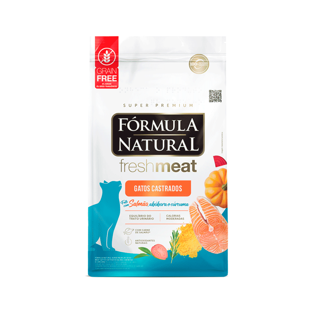 Ração Fórmula Natural Fresh Meat Gatos Castrados Salmão - Imagem 5