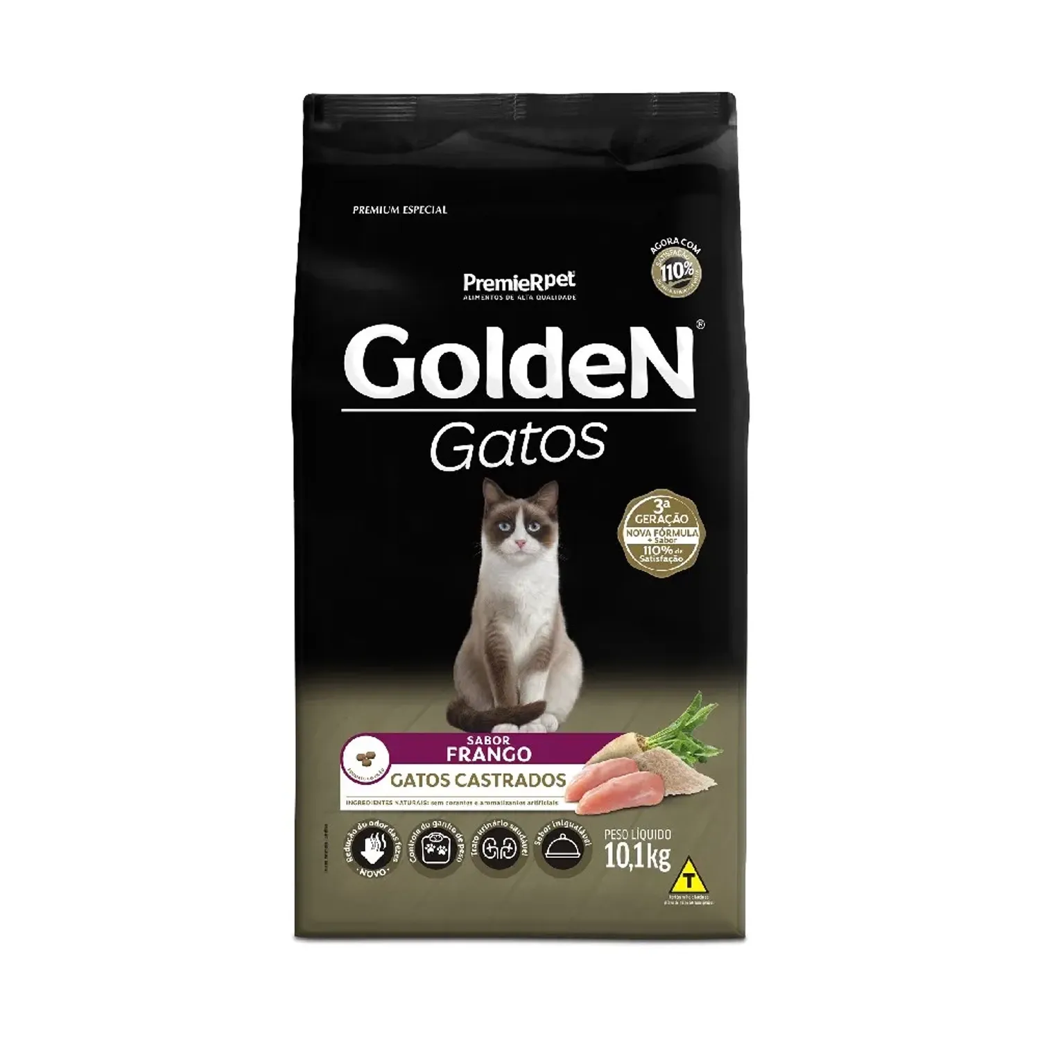 Ração Golden Gatos Castrados Frango - Imagem 6