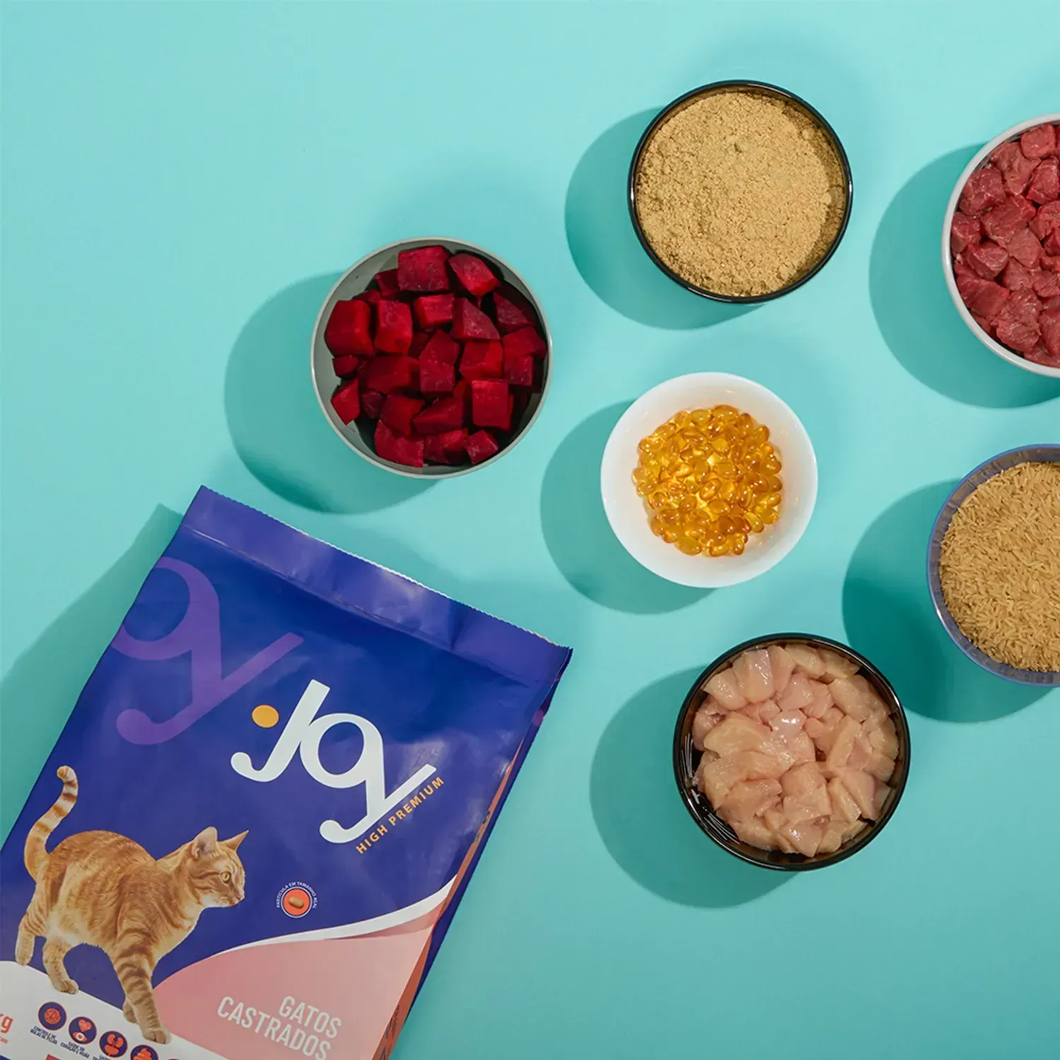 Ração Joy High Premium para Gatos Castrados Frango - Imagem 21