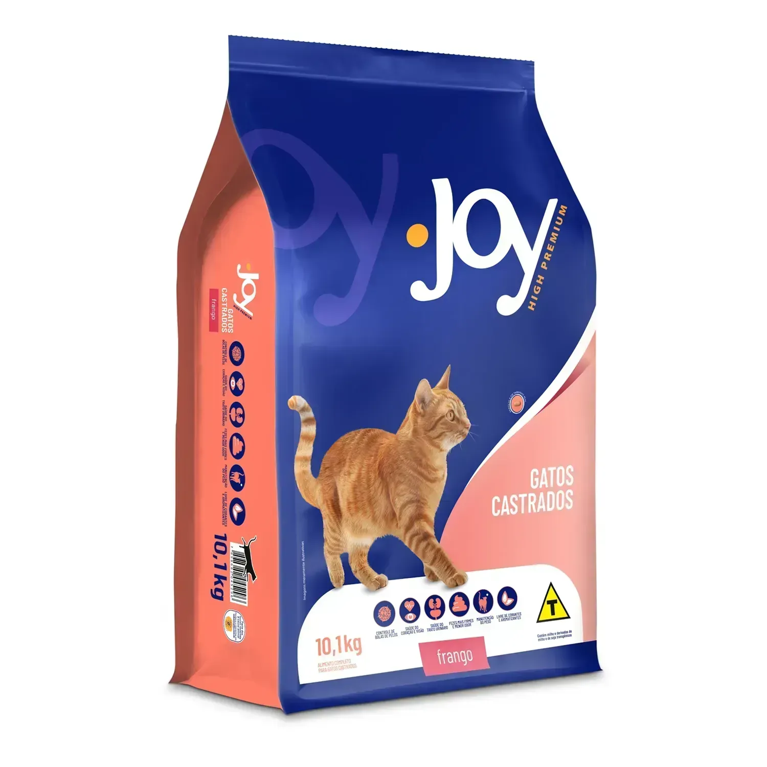 Ração Joy High Premium para Gatos Castrados Frango - Imagem 13