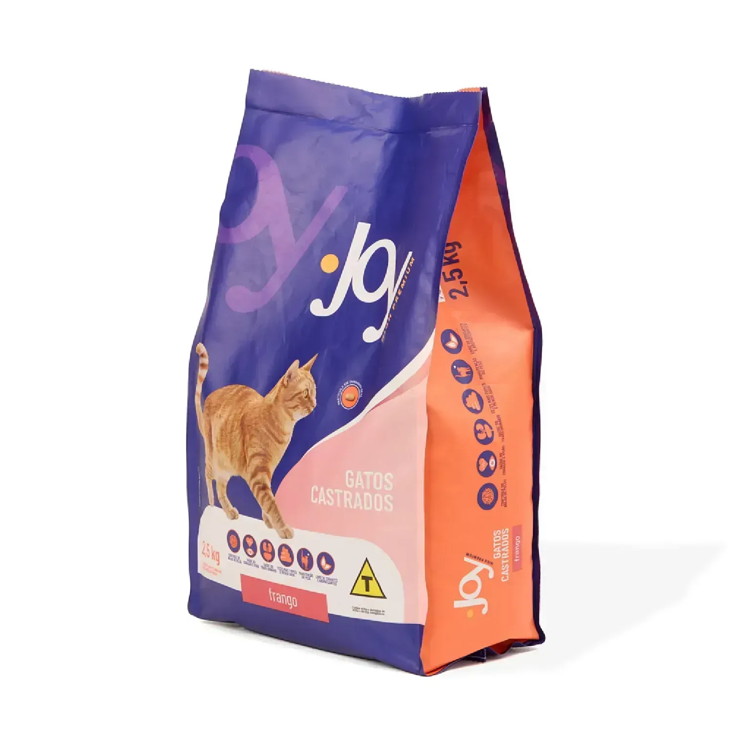 Ração Joy High Premium para Gatos Castrados Frango - Imagem 3