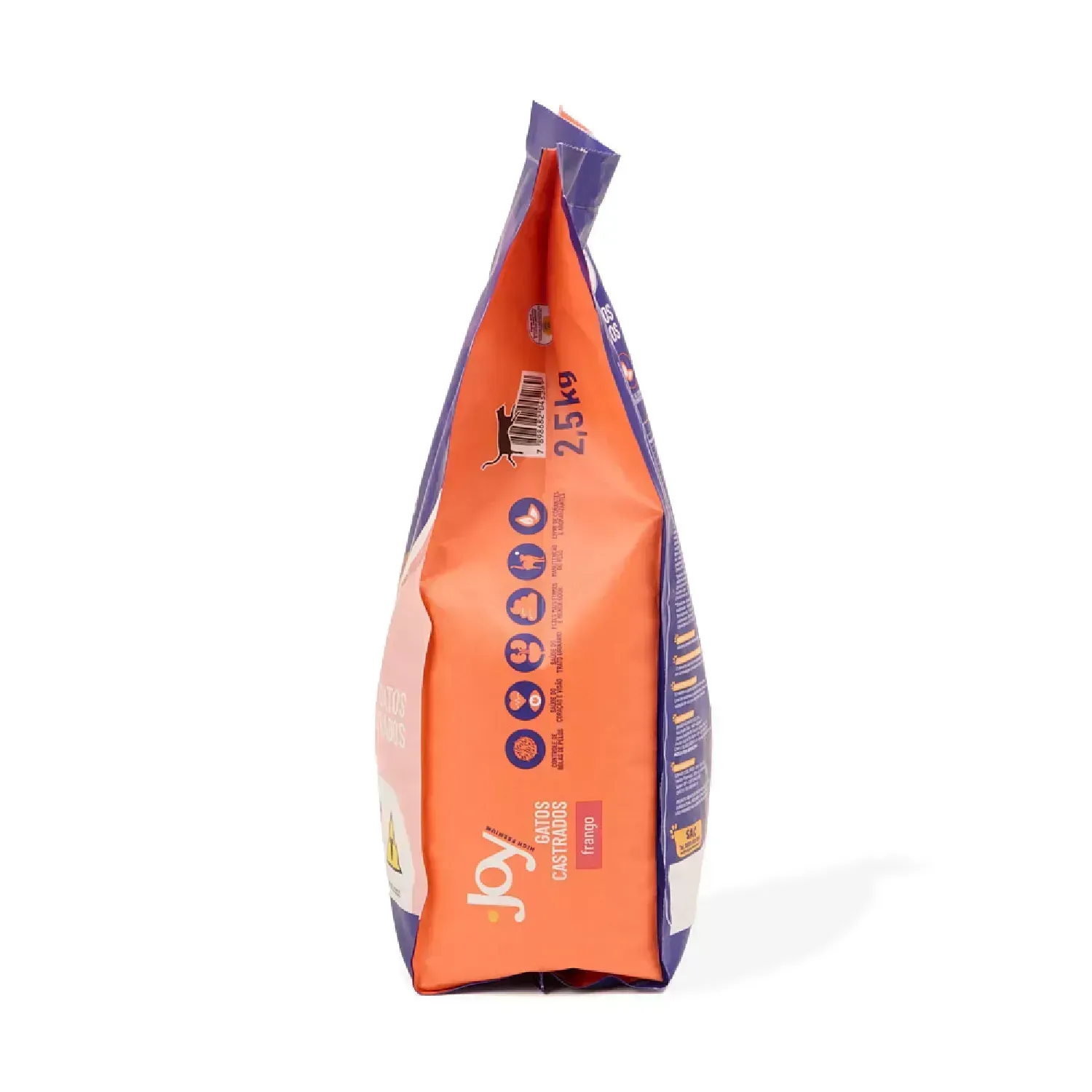 Ração Joy High Premium para Gatos Castrados Frango - Imagem 8