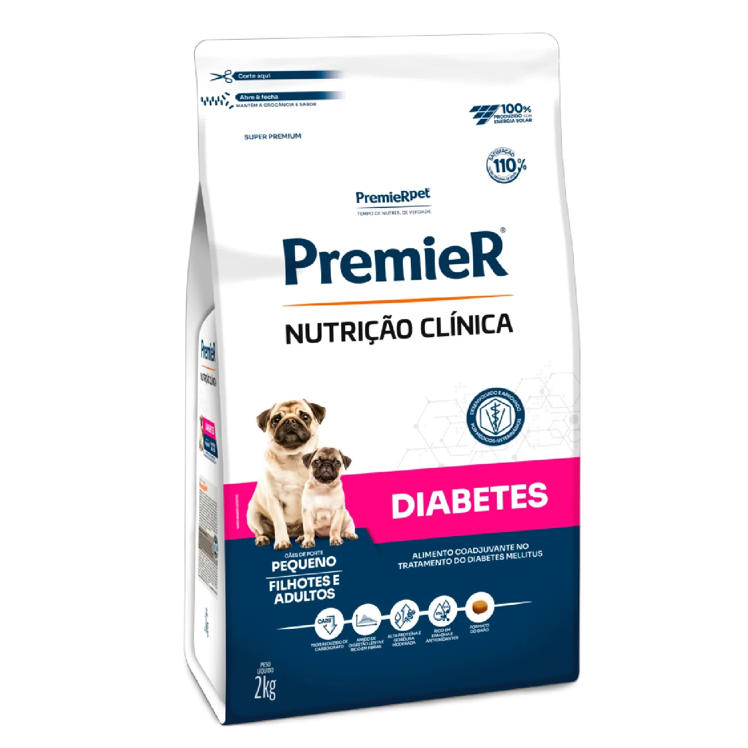 Ração Premier Nutrição Clínica Diabetes Cães Adultos e Filhotes Raças Pequenas - Imagem 2