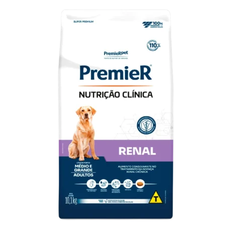 Ração Premier Nutrição Clínica Renal Cães Adultos Porte Médio e Grande