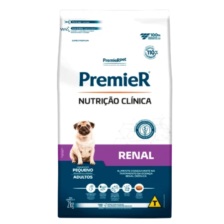 Ração Premier Nutrição Clínica Renal Cães Adultos Raças Pequenas