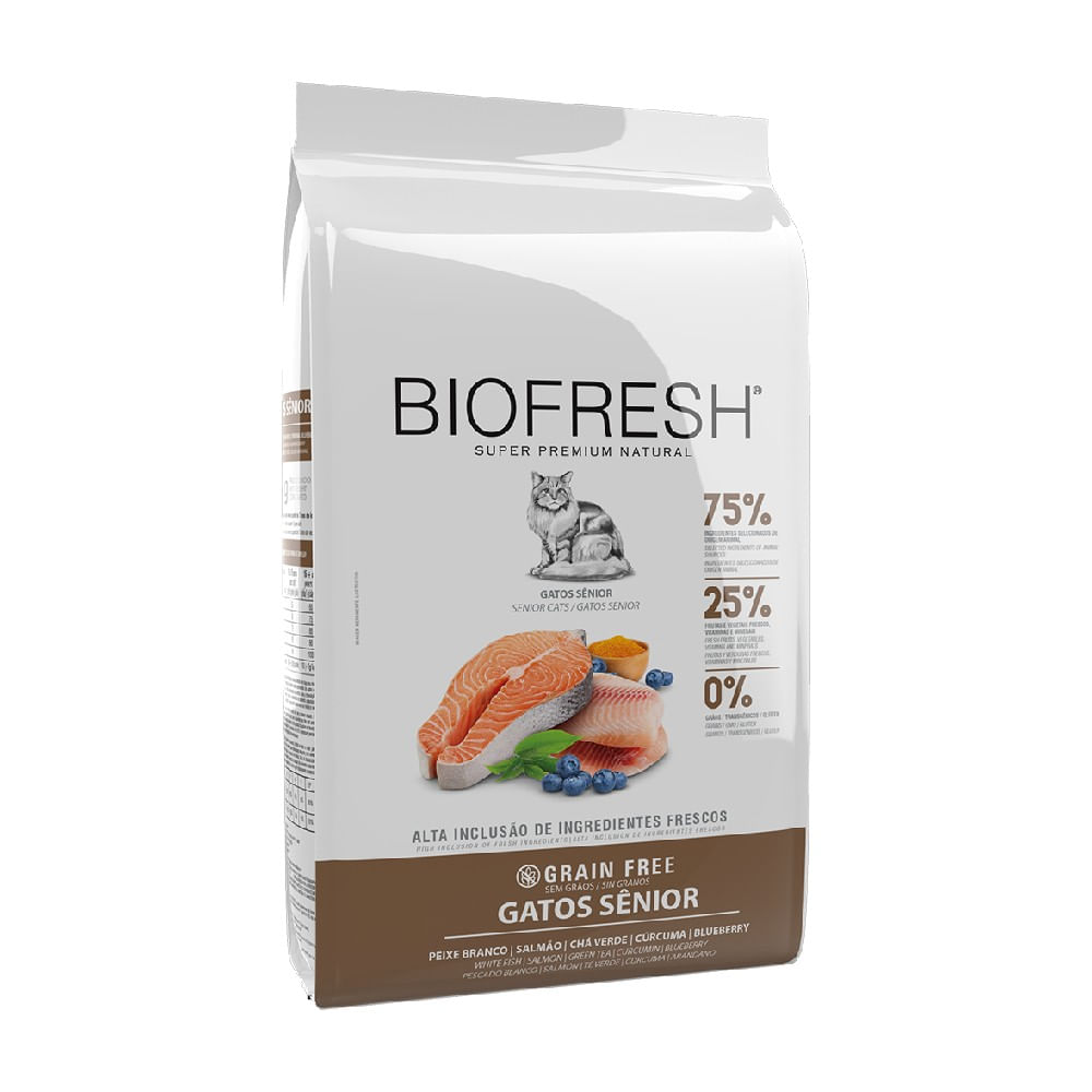Ração Biofresh Gatos Sênior Peixe Branco - Imagem 2