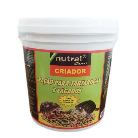 Ração para Tartarugas Jabuti Cágado Ouro Criador Nutral