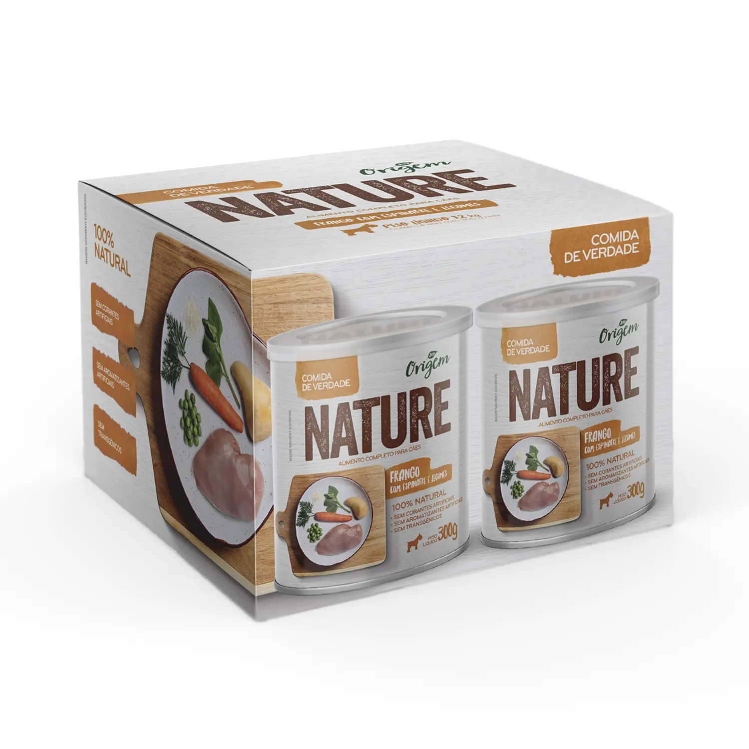 Ração Úmida para Cães Adultos Origem Nature Frango com Espinafre e Legumes - Imagem 7