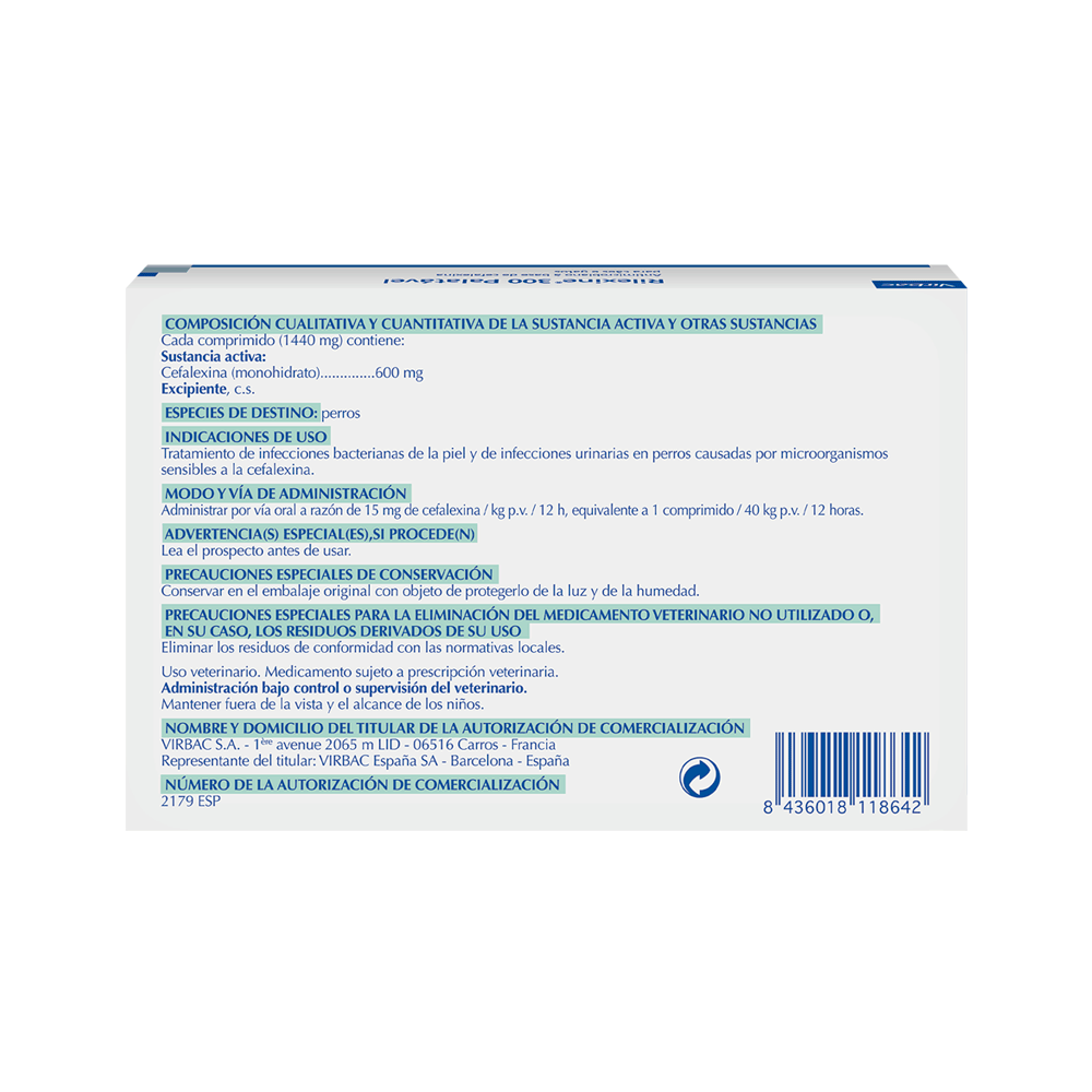 Rilexine 300mg Antimicrobiano para Cães e Gatos - Imagem 3
