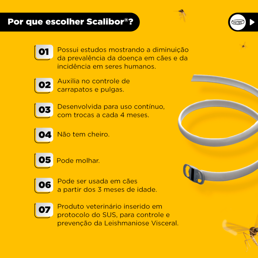 Coleira Antiparasitária Scalibor Cães Grandes - Imagem 6