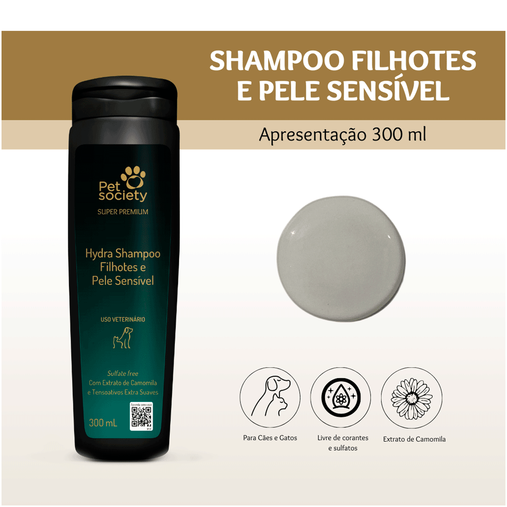 Shampoo Filhotes e Pele Sensível Pet Society - Imagem 2
