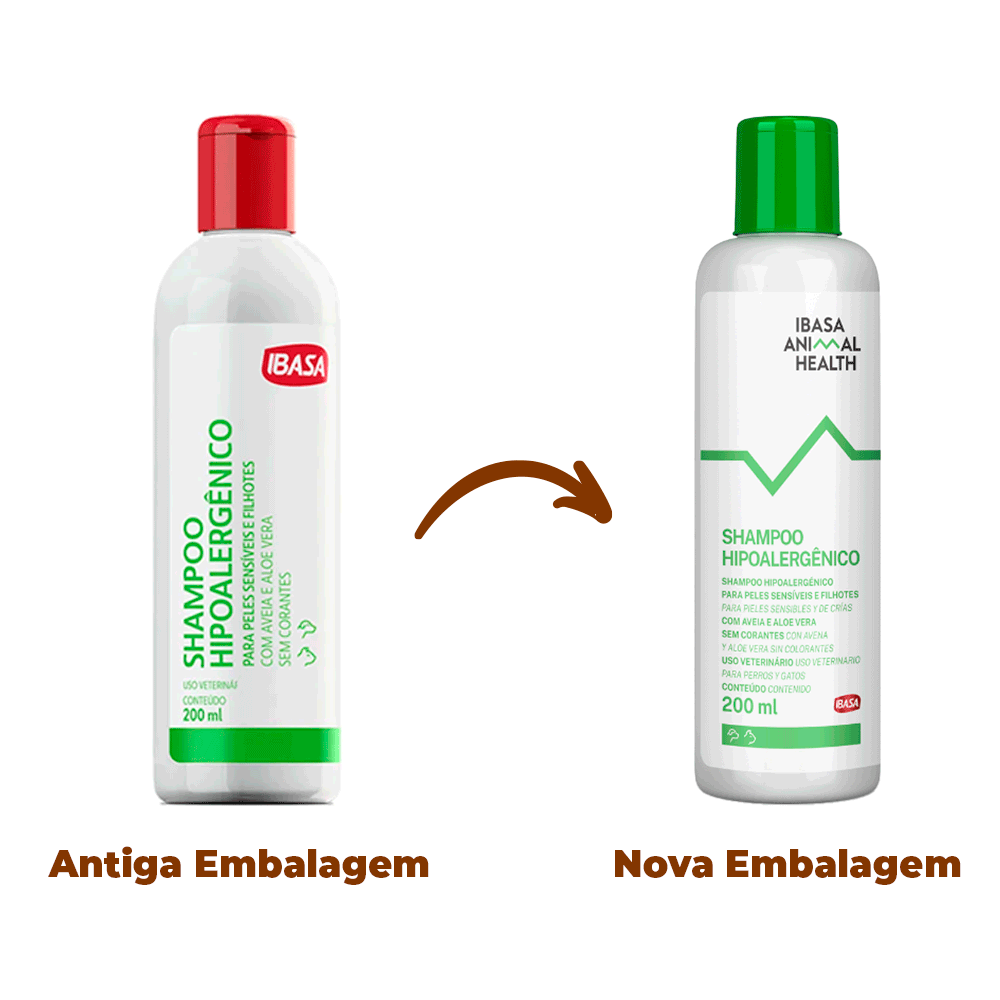 Shampoo Hipoalergênico Peles Sensíveis e Filhotes Ibasa - Imagem 2