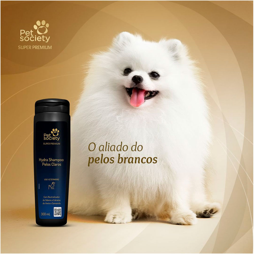 Shampoo Hydra Pelos Claros Pet Society - Imagem 4