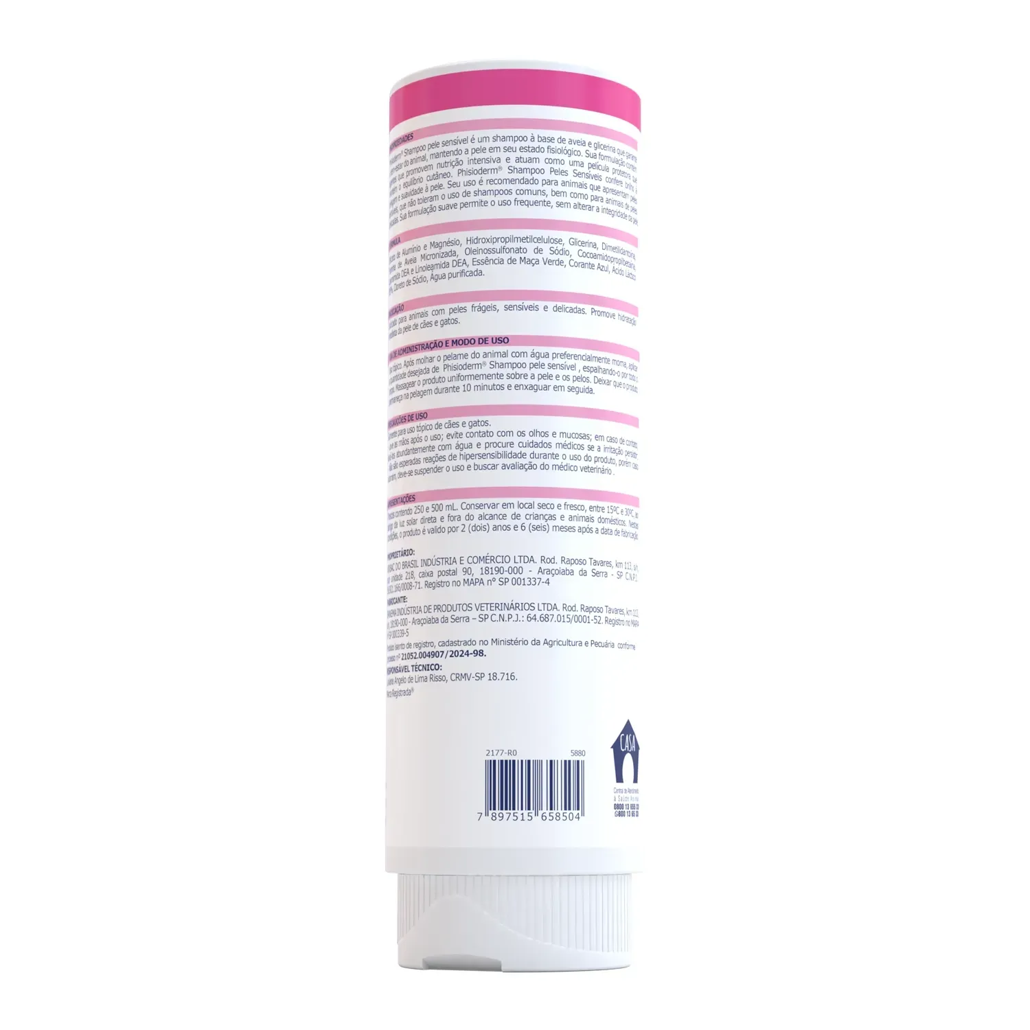 Shampoo Phisioderm Pele Sensível Virbac - Imagem 6