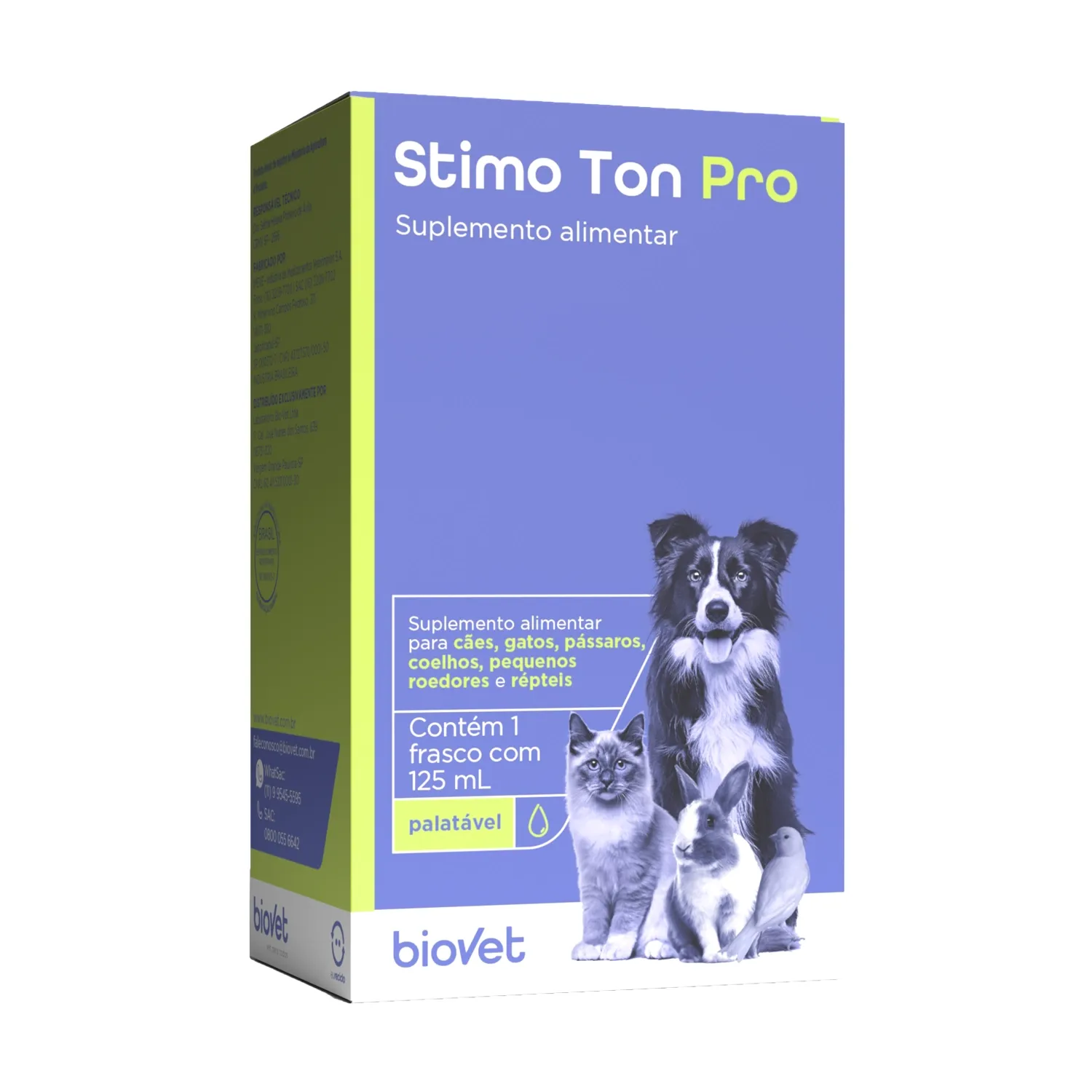 Stimo Ton Pro Suplemento Alimentar para Cães e Gatos - Imagem 2