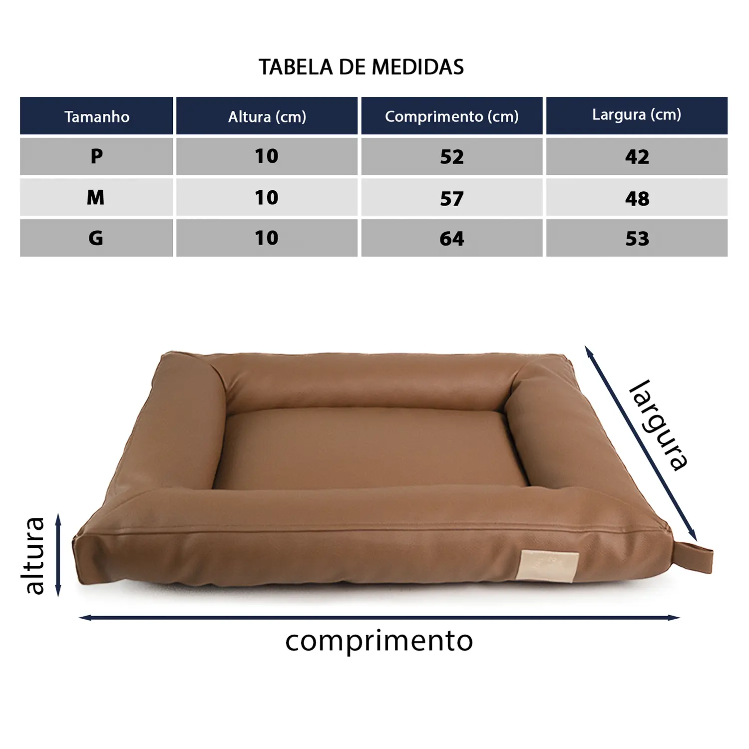 Cama Flat Cordoba Fábrica Pet Marrom - Imagem 20