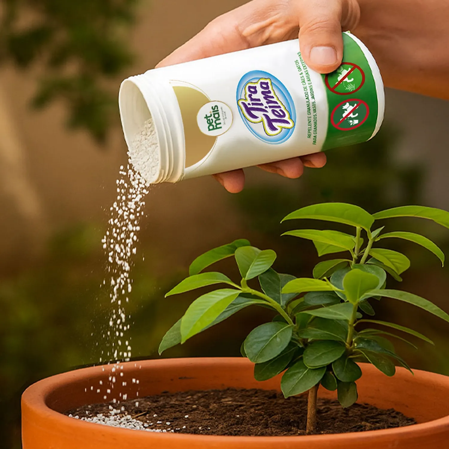 Tira Teima Não Pode Vaso e Jardim Granulado Petmais - Imagem 5