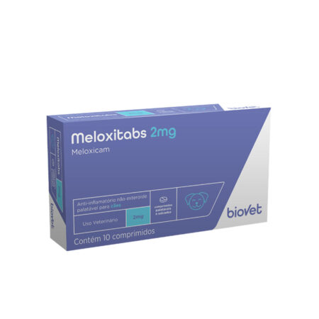 Anti-inflamatório Meloxitabs 2mg para Cães Biovet
