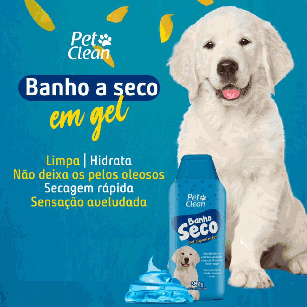 Banho a Seco Gel Pet Clean para Cães e Gatos - Imagem 3