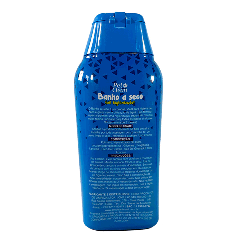 Banho a Seco Gel Pet Clean para Cães e Gatos - Imagem 5