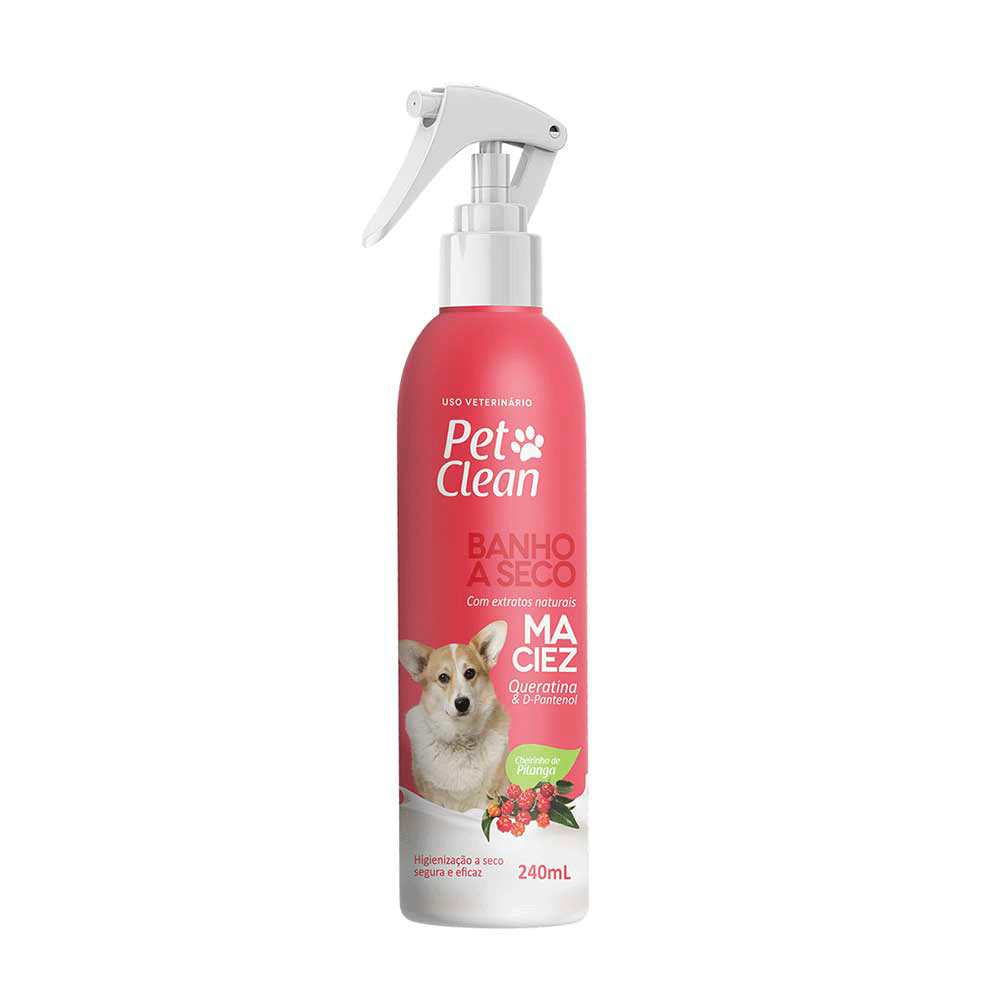 Banho a Seco para Cães e Gatos Maciez Pet Clean