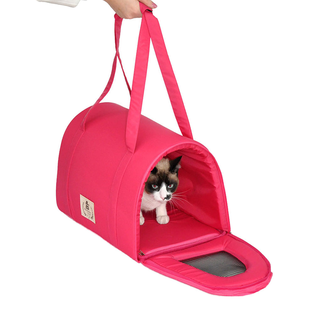 Bolsa de Transporte Luxo Bichinho Chic Rosa - Imagem 2