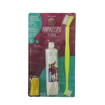 Kit Dental para Cães e Gatos Animalíssimo